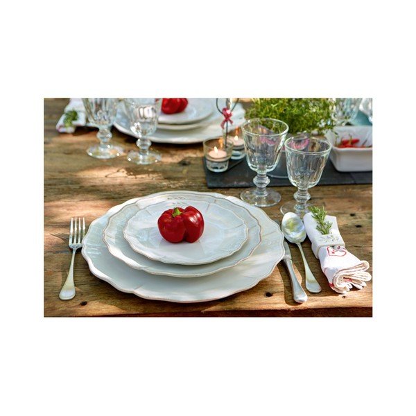 Alentejo fehér agyagkerámia tál, ⌀ 34 cm - Costa Nova-image-1