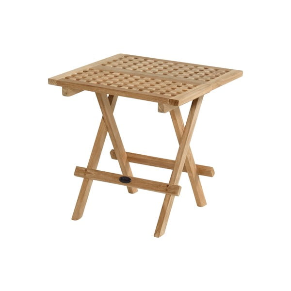 Teakfa kerti tárolóasztal 50x50 cm Skagen – Hartman