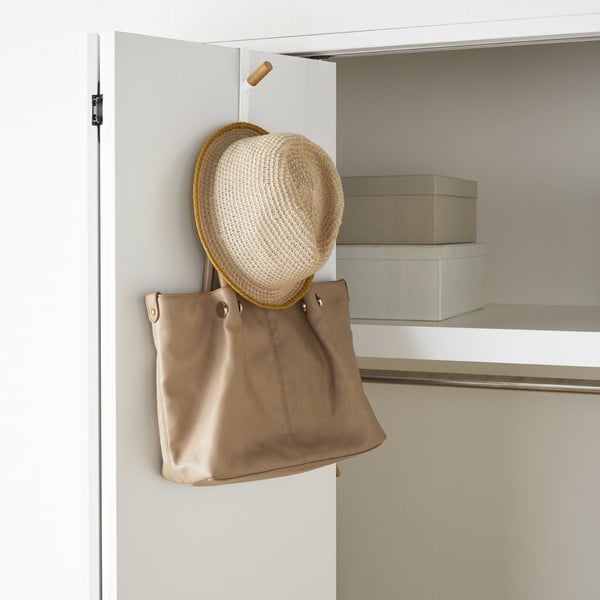 Fehér fém ajtófogas 1,5 cm Tower – YAMAZAKI-image-1