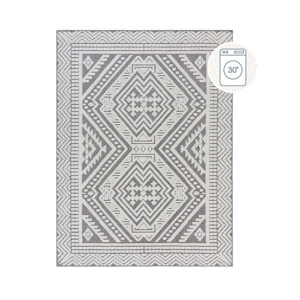 Szürke mosható zsenília szőnyeg 80x160 cm Jaipur – Flair Rugs