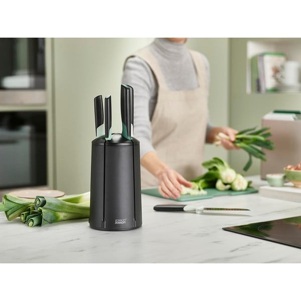 Rozsdamentes acél kés készlet forgó állvánnyal, 5 db-os Elevate – Joseph Joseph-image-3