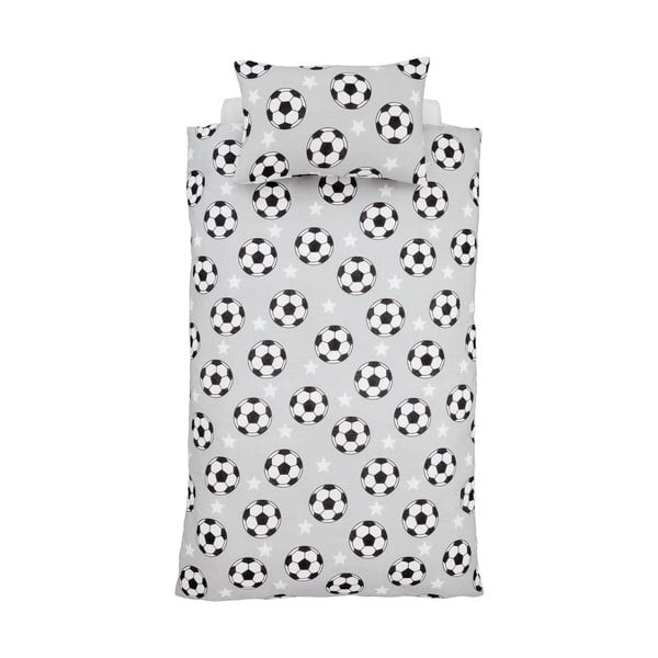 Flanel gyerek ágyneműhuzat babaágyhoz 120x150 cm Football Stars – Catherine Lansfield-image-2
