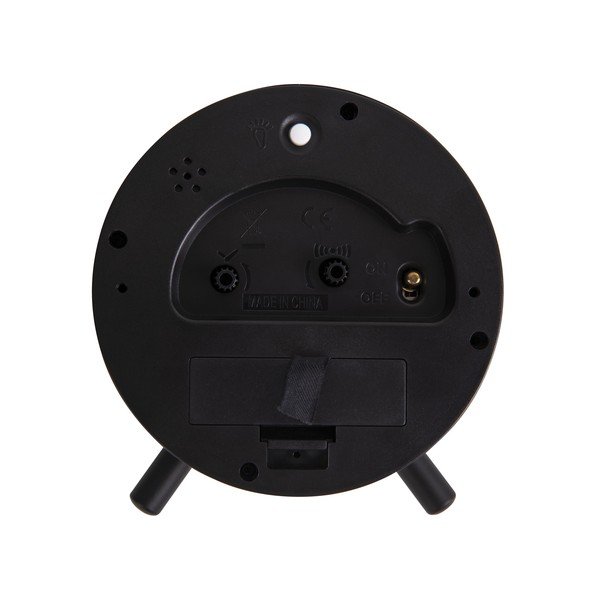 Index fekete fém ébresztőóra, ø 11 cm - Karlsson-image-3