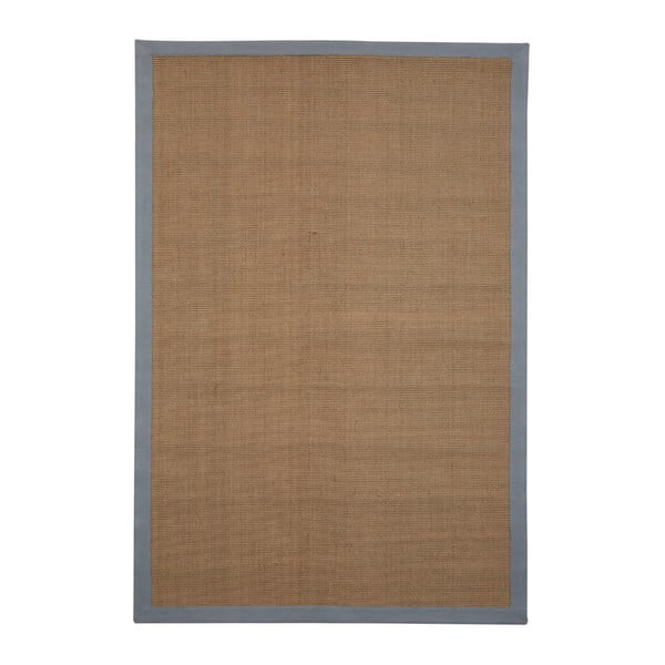 Kültéri juta szőnyeg szürke szegéllyel, 180 x 120 cm - Native