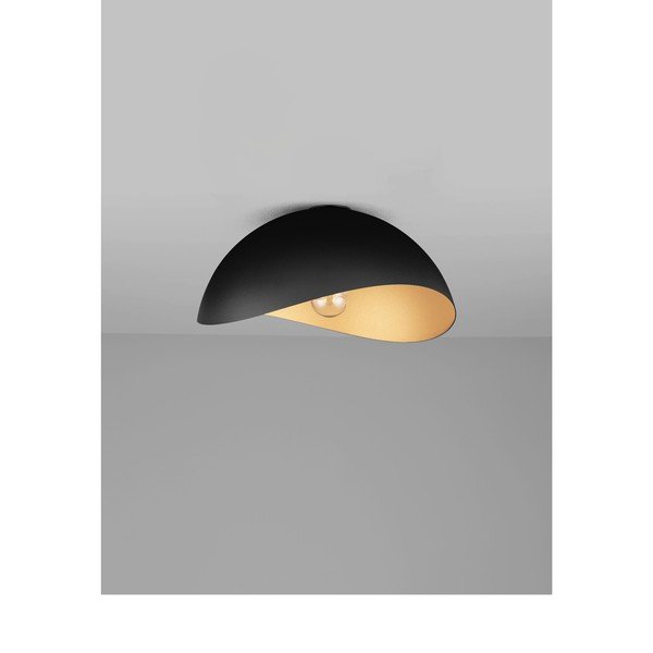 Matt fekete-aranyszínű fém mennyezeti lámpa Opsi – Nova Luce-image-3
