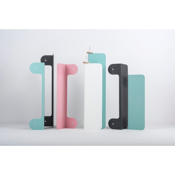 Hook zöld fali polc 2 akasztóval, hossza 60 cm - Gazzda-image-4