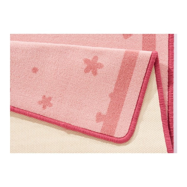 Stars&Hearts rózsaszín gyerekszőnyeg, 100 x 140 cm - Zala Living-image-3