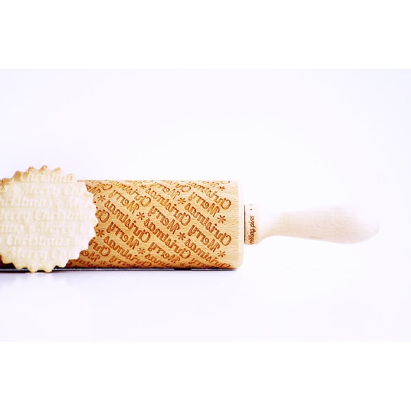 Merry Christmas karácsonyi dombornyomott sodrófa - Valek-image-2