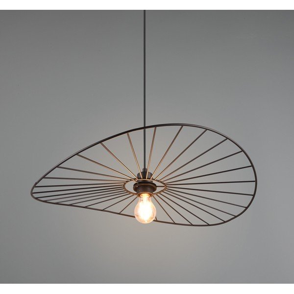 Matt fekete függőlámpa ø 60 cm Chapeau – Reality-image-3