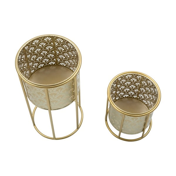 Golvy 2 db-os aranyszínű virágtartó állvány szett, magasság 40 cm - Mauro Ferretti-image-3