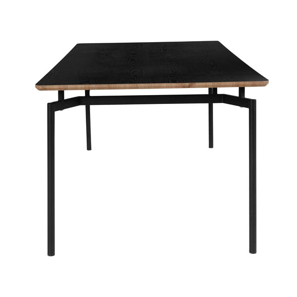Fekete étkezőasztal 100x200 cm Alto – Støraa-image-2