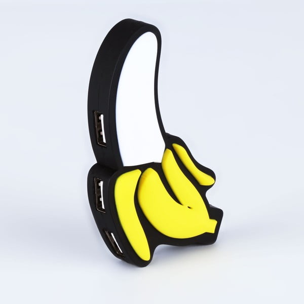 Banana 4 portos USB elosztó - Just Mustard