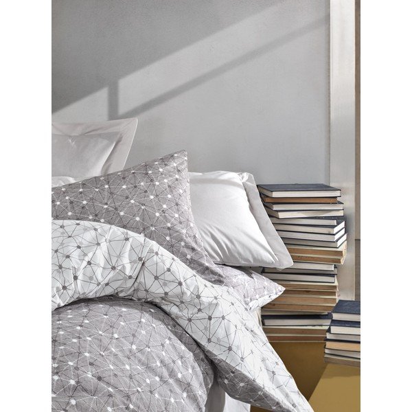 Mottle pamut ágyneműhuzat lepedővel, 200 x 220 cm - Cotton Box-image-1