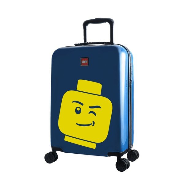 Luggage Minifigure Head 20" kék kerekes bőrönd - LEGO®-image-1