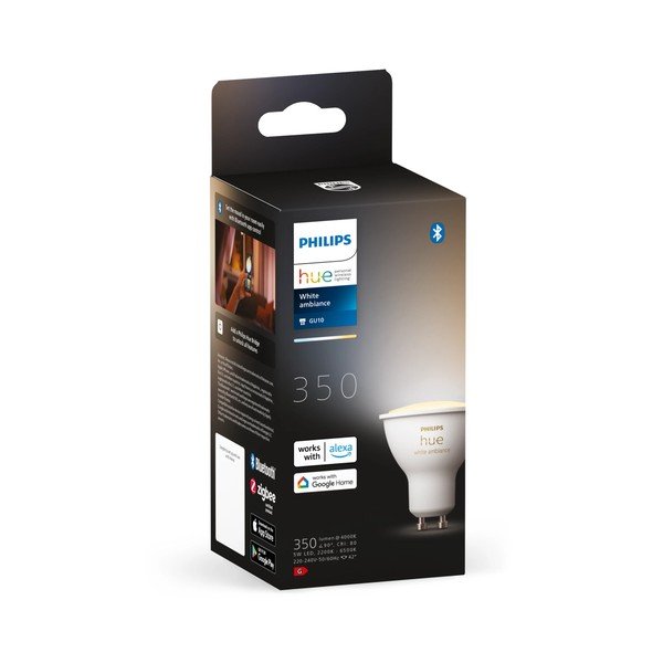 LED okos izzó GU10, 4 W White ambiance – Philips Hue-image-1