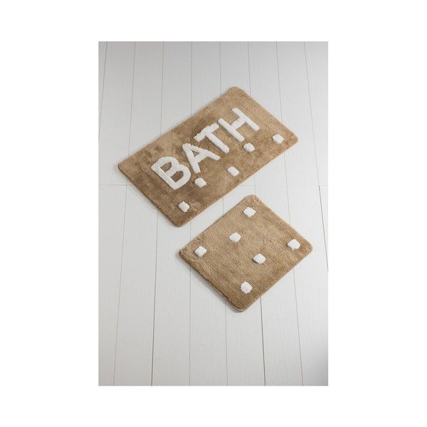 Bath barna fürdőszobaszőnyeg, 2 db