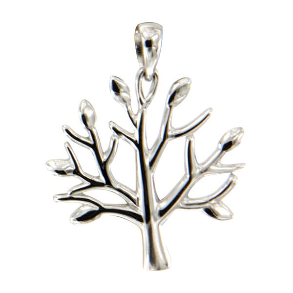 Tree of Life ezüst medál - Swarovski Elements Crystals