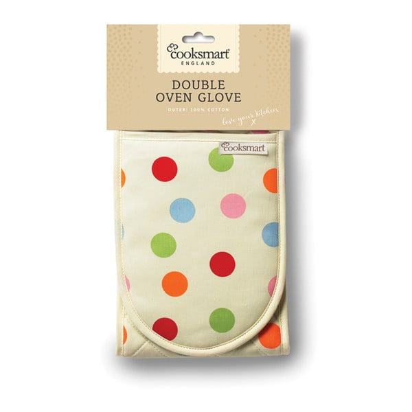 Spots pamut dupla konyhai edényfogó kesztyű - Cooksmart ®