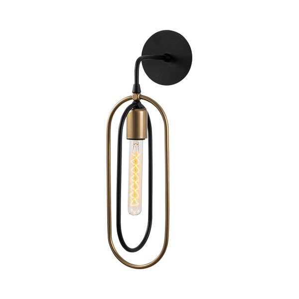 Fekete-aranyszínű fali lámpa Cerco – Opviq lights-image-2