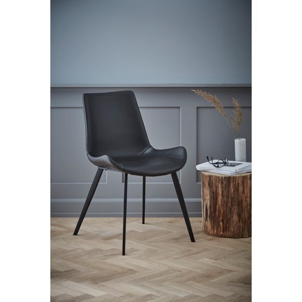 Hype fekete műbőr étkezőszék - DAN-FORM Denmark-image-1