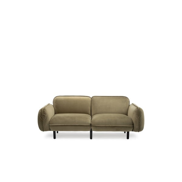 Zöld bársony kanapé 188 cm Bean – EMKO