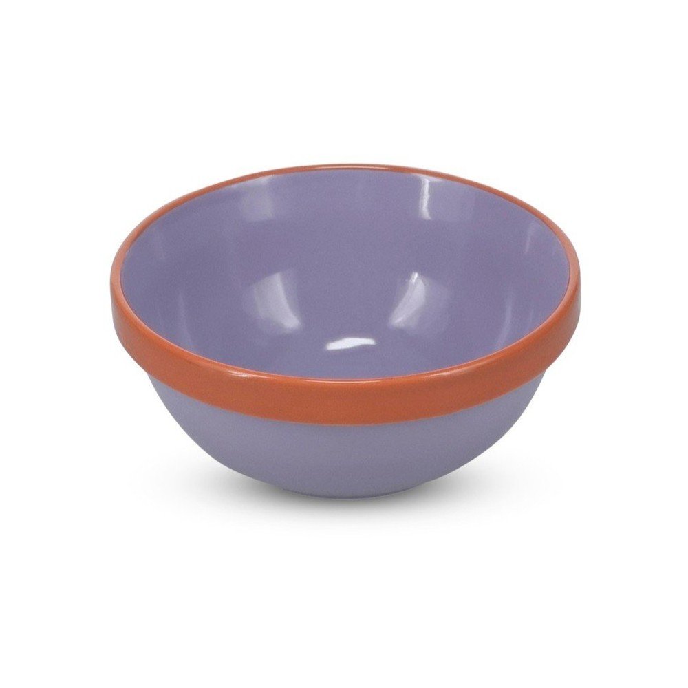Narancssárga-lila kőedény tálka 710 ml Duo – ONA