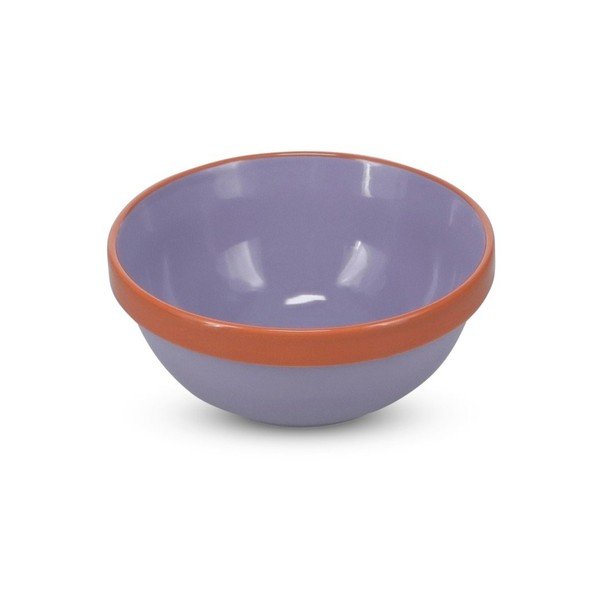 Narancssárga-lila kőedény tálka 710 ml Duo – ONA