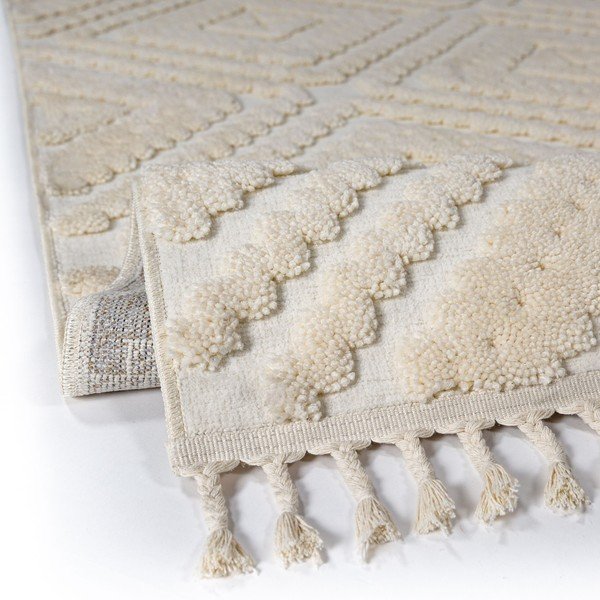 Krémszínű szőnyeg 133x190 cm Diomara – Flair Rugs-image-2