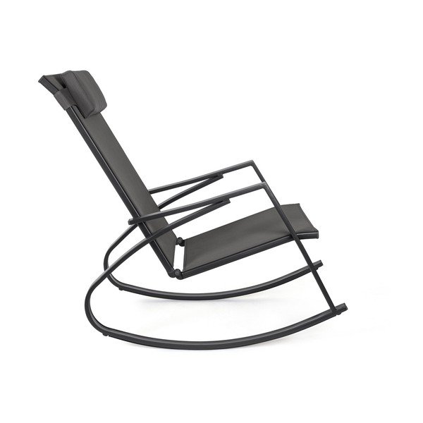 Antracitszürke fém kerti fotel Ercolano – Bizzotto-image-3