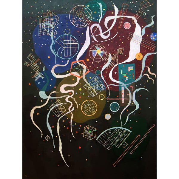 Reprodukciós kép 50x70 cm Mouvement I, Wassily Kandinsky – Fedkolor