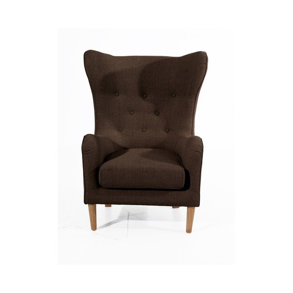 Miriam Linen sötétbarna füles fotel - Max Winzer-image-2
