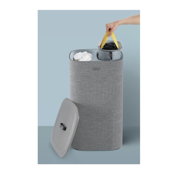 Tota szürke textil szennyeskosár, 60 l - Joseph Joseph-image-3