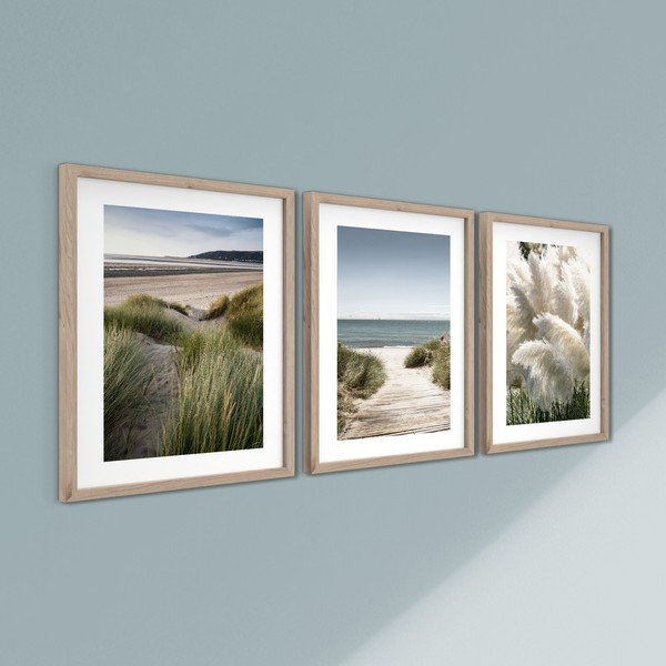 Nyomtatott keretezett kép szett 3 db-os 30x40 cm Tranquil – Styler-image-3