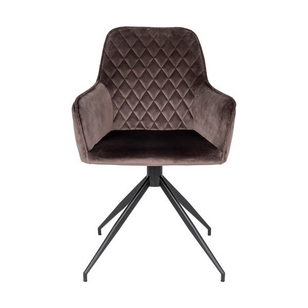 Barna kárpitozott étkezőfotel Harbo – House Nordic-image-2