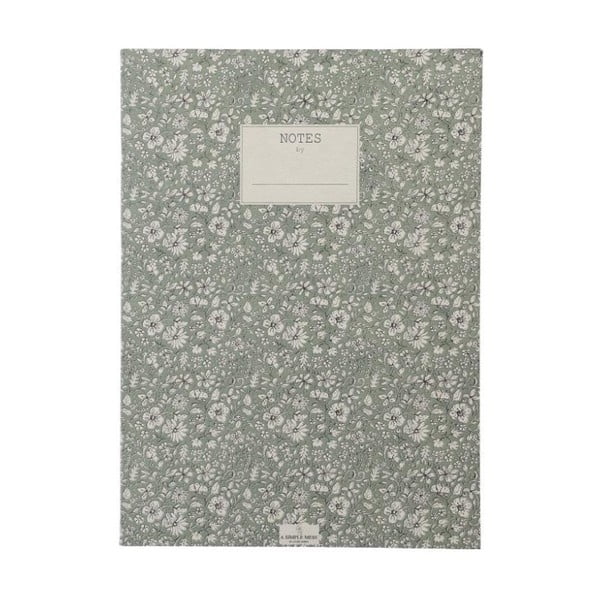 Nynne Hedge Green jegyzetfüzet, 25 x 18 cm - A Simple Mess