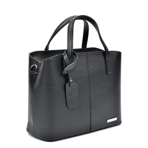 Lacy fekete bőr kézitáska - Sofia Cardoni-image-2