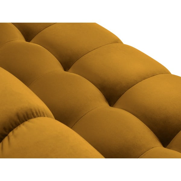 Bali sárga bársony sarokkanapé, bal oldali - Cosmopolitan Design-image-1