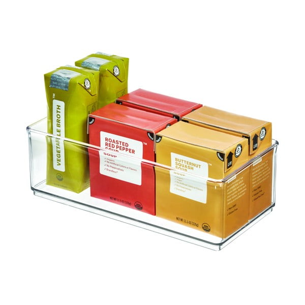 Átlátszó tárolódoboz, 11,9 x 24 x 8,1 cm - iDesign The Home Edit-image-2