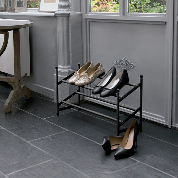 Fekete fém teleszkópos cipőtartó állvány – Compactor-image-1