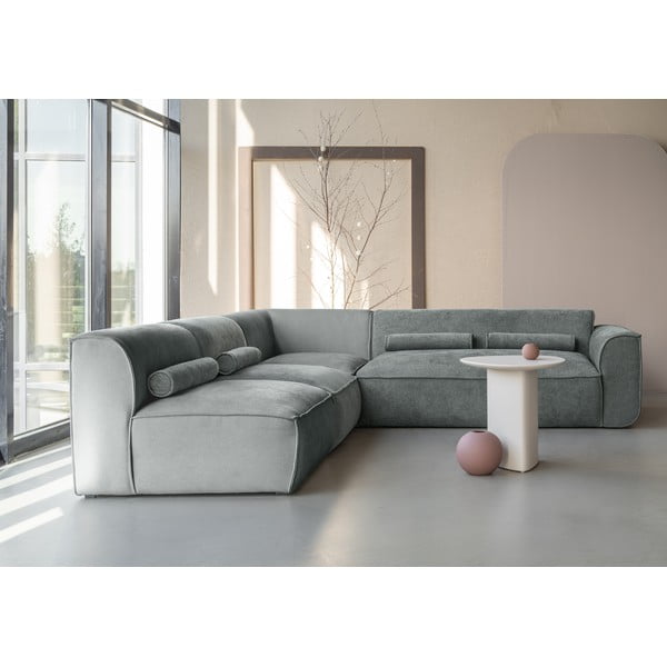 Világoszöld sarokkanapé (bal oldali) Flex Felix – Miuform-image-4