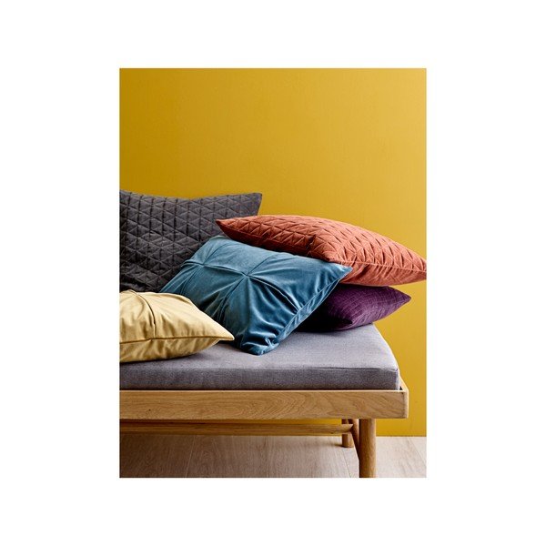 Elsa pirosas-narancs pamutpárna, 50 x 50 cm - Södahl-image-3