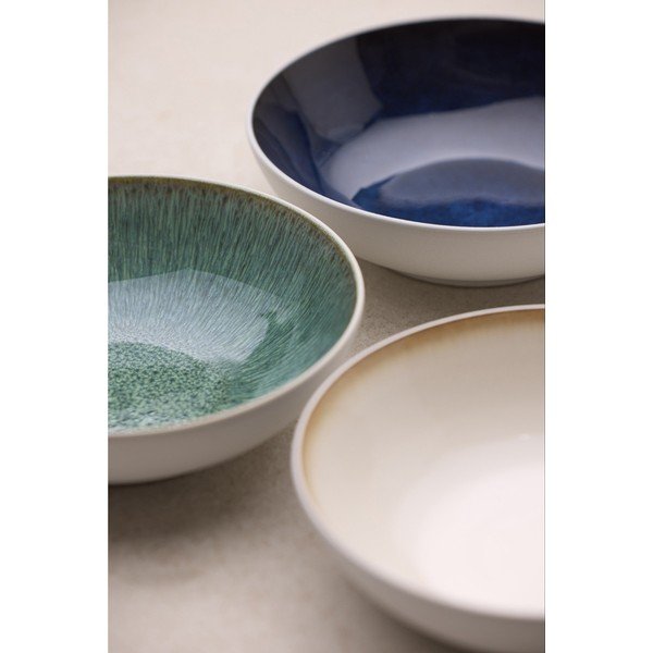 Fehér-zöld kőedény tálka 900 ml Gastro White/Green – Bitz-image-1