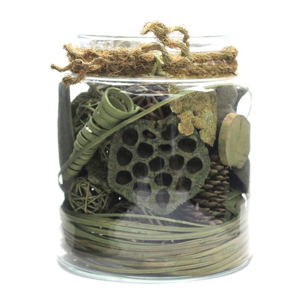 Exotic Green dekoratív doboz szárított virágokkal - 360 Living