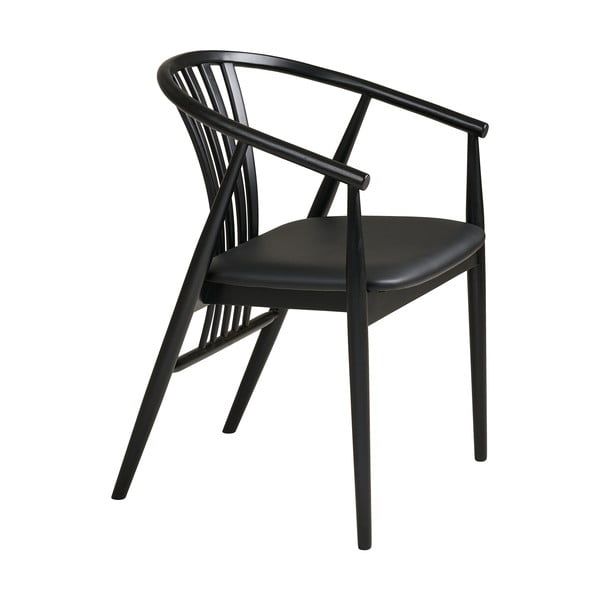 Fekete bükkfa karfás étkezőszék Agustin – House Nordic-image-3