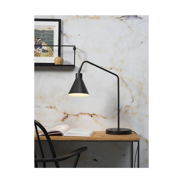 Fekete asztali lámpa fém búrával (magasság 55 cm) Lyon – it's about RoMi-image-3
