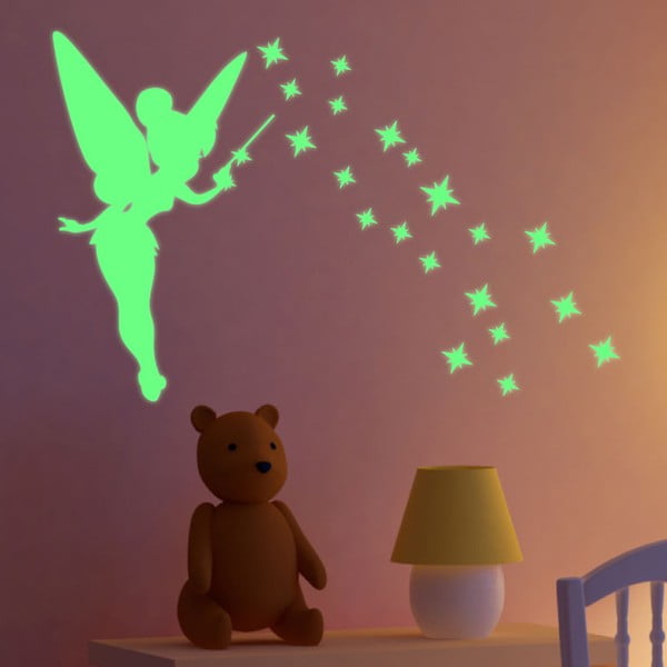 Fanastick Fairy With Stars sötétben világító matrica