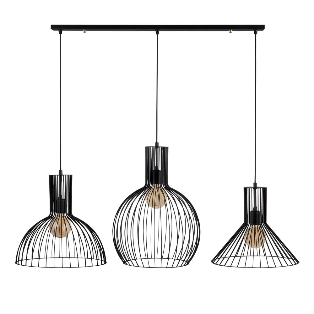 Fekete függőlámpa fém búrával Fellini Opviq lights