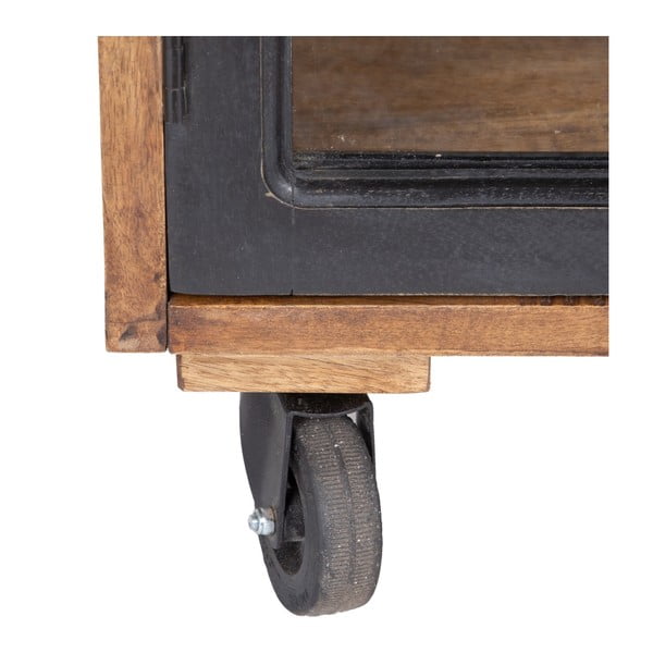 Natúr színű mangófa tálalószekrény 160x71 cm – Ixia-image-4