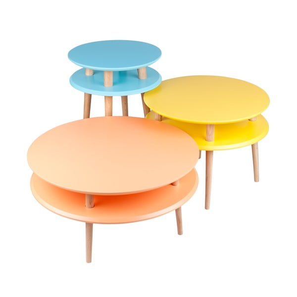 UFO világosszürke dohányzóasztal, ⌀ 57 cm - Ragaba-image-2