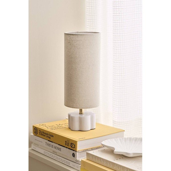 Fehér-bézs len asztali lámpa (magasság 33 cm) Joline – Ellos Home-image-2